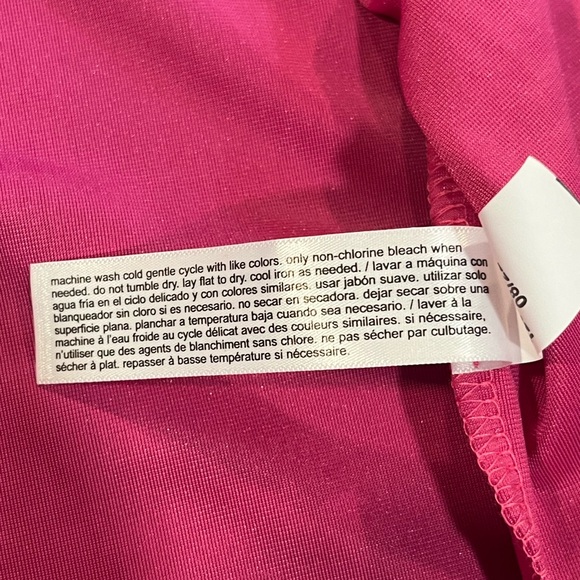 NWT Eloquii Velvet Pink Gathered Waist Front Slit Barbiecore Maxi Skirt size 14 - Picture 9 of 13